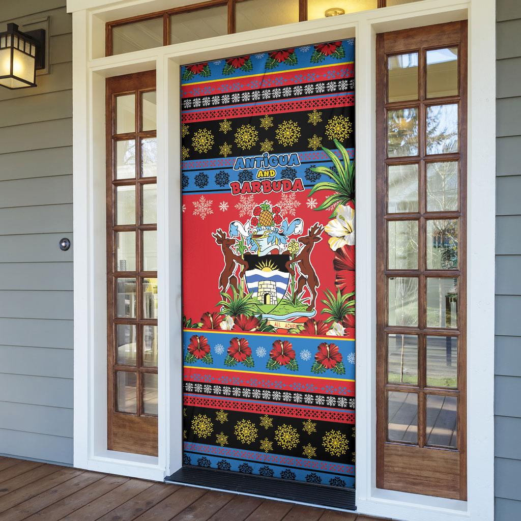 Afro-Antiguan and Barbudan Christmas Door Cover This Fallow Deer Needs A Beach Retreat