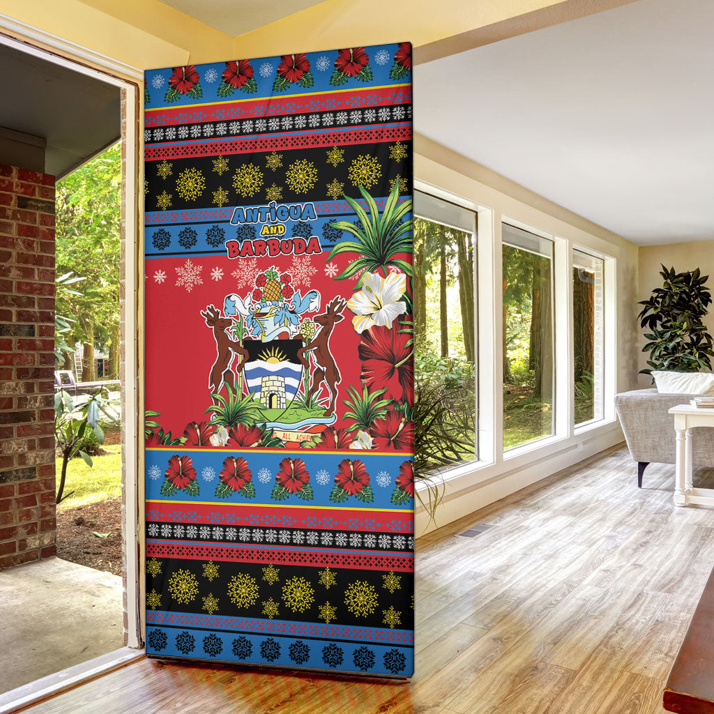 Afro-Antiguan and Barbudan Christmas Door Cover This Fallow Deer Needs A Beach Retreat