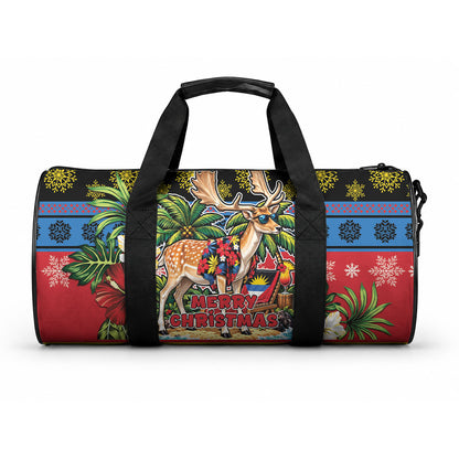 Afro-Antiguan and Barbudan Christmas Duffle Bag This Fallow Deer Needs A Beach Retreat
