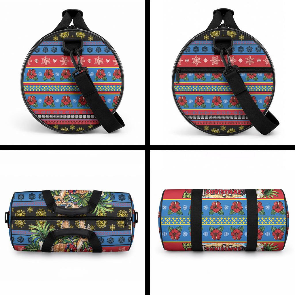 Afro-Antiguan and Barbudan Christmas Duffle Bag This Fallow Deer Needs A Beach Retreat