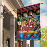 Afro-Antiguan and Barbudan Christmas Garden Flag This Fallow Deer Needs A Beach Retreat