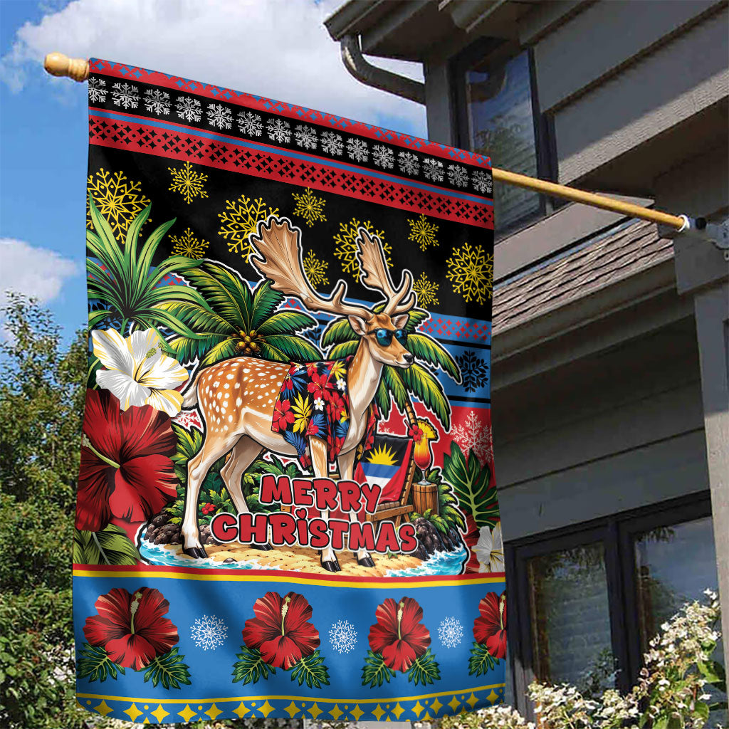 Afro-Antiguan and Barbudan Christmas Garden Flag This Fallow Deer Needs A Beach Retreat