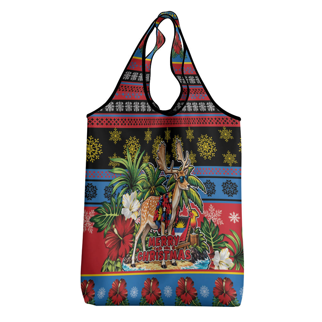 Afro-Antiguan and Barbudan Christmas Grocery Bag This Fallow Deer Needs A Beach Retreat
