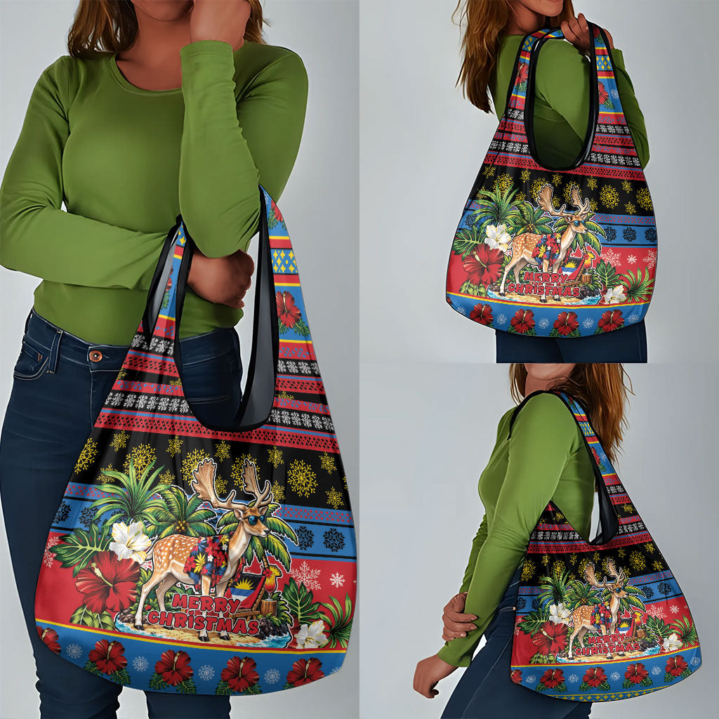 Afro-Antiguan and Barbudan Christmas Grocery Bag This Fallow Deer Needs A Beach Retreat