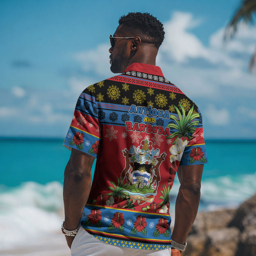 Afro-Antiguan and Barbudan Christmas Hawaiian Shirt This Fallow Deer Needs A Beach Retreat