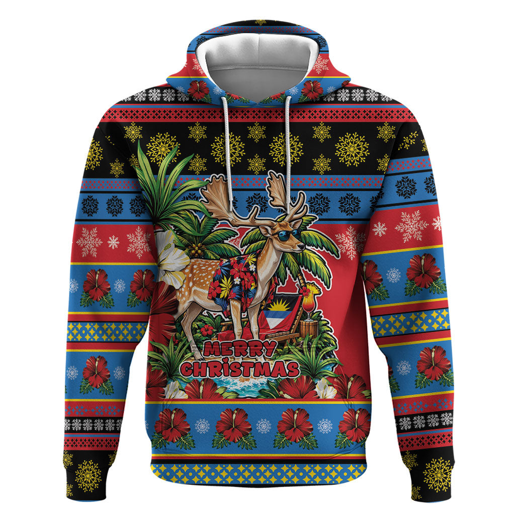 Afro-Antiguan and Barbudan Christmas Hoodie This Fallow Deer Needs A Beach Retreat