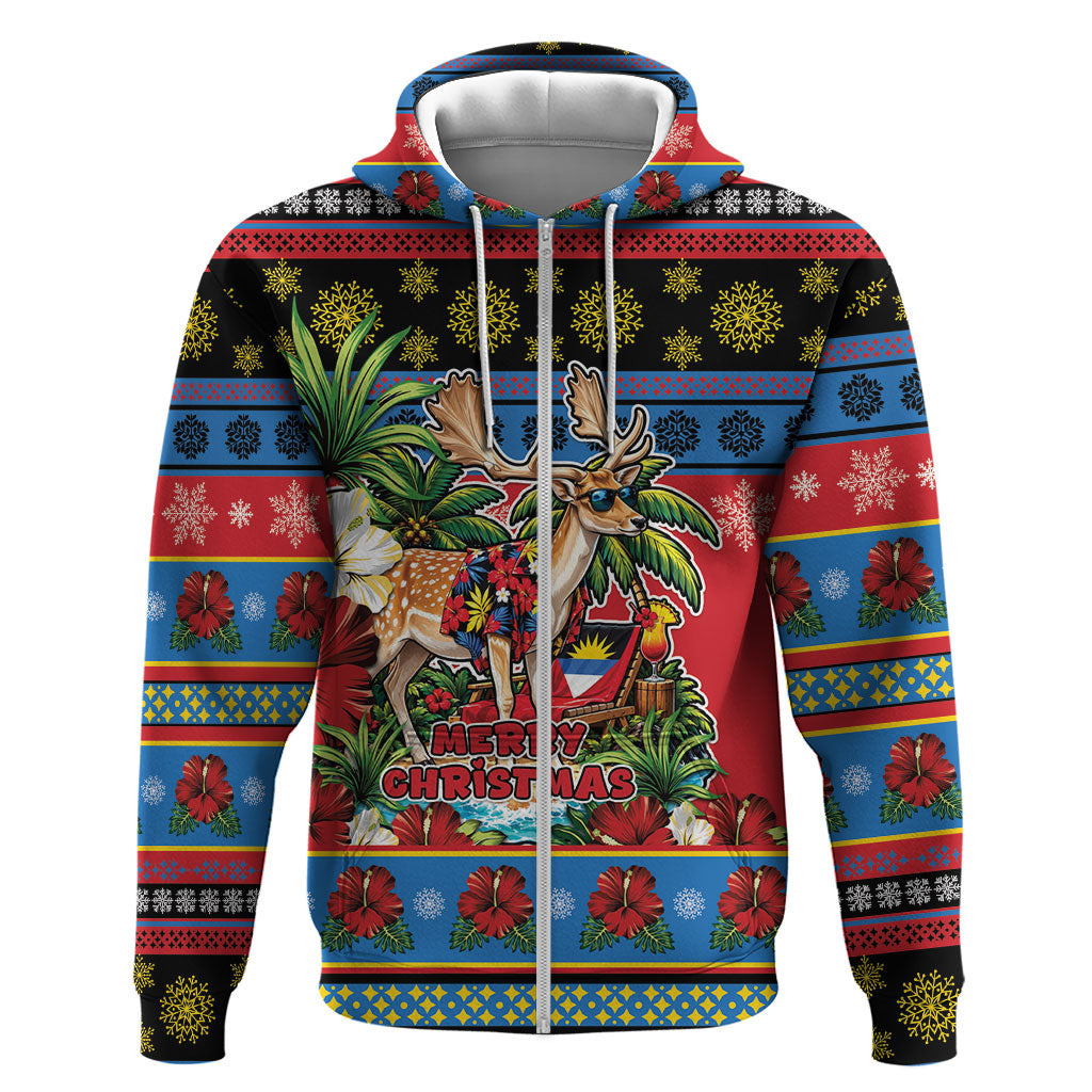 Afro-Antiguan and Barbudan Christmas Hoodie This Fallow Deer Needs A Beach Retreat
