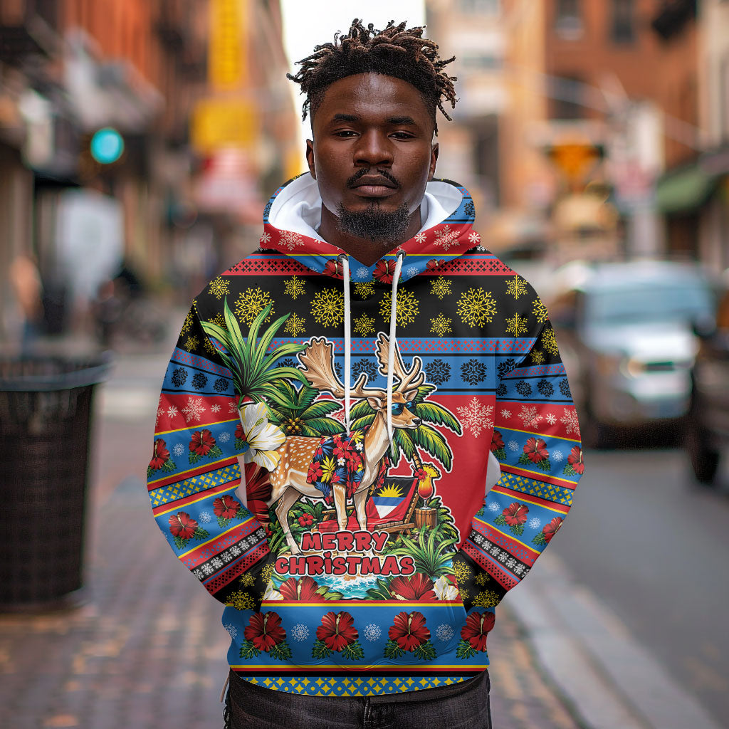Afro-Antiguan and Barbudan Christmas Hoodie This Fallow Deer Needs A Beach Retreat