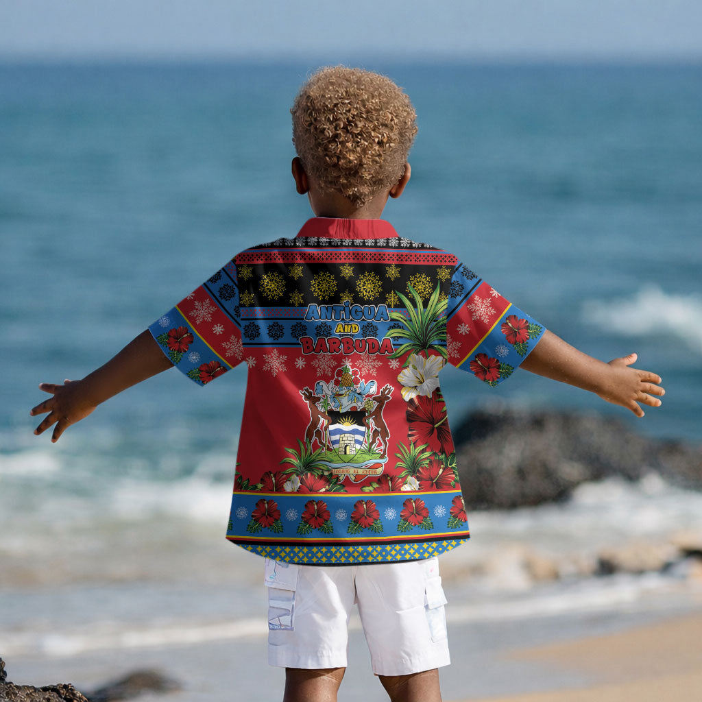 Afro-Antiguan and Barbudan Christmas Kid Hawaiian Shirt This Fallow Deer Needs A Beach Retreat