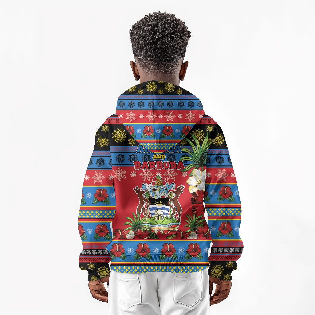 Afro-Antiguan and Barbudan Christmas Kid Hoodie This Fallow Deer Needs A Beach Retreat