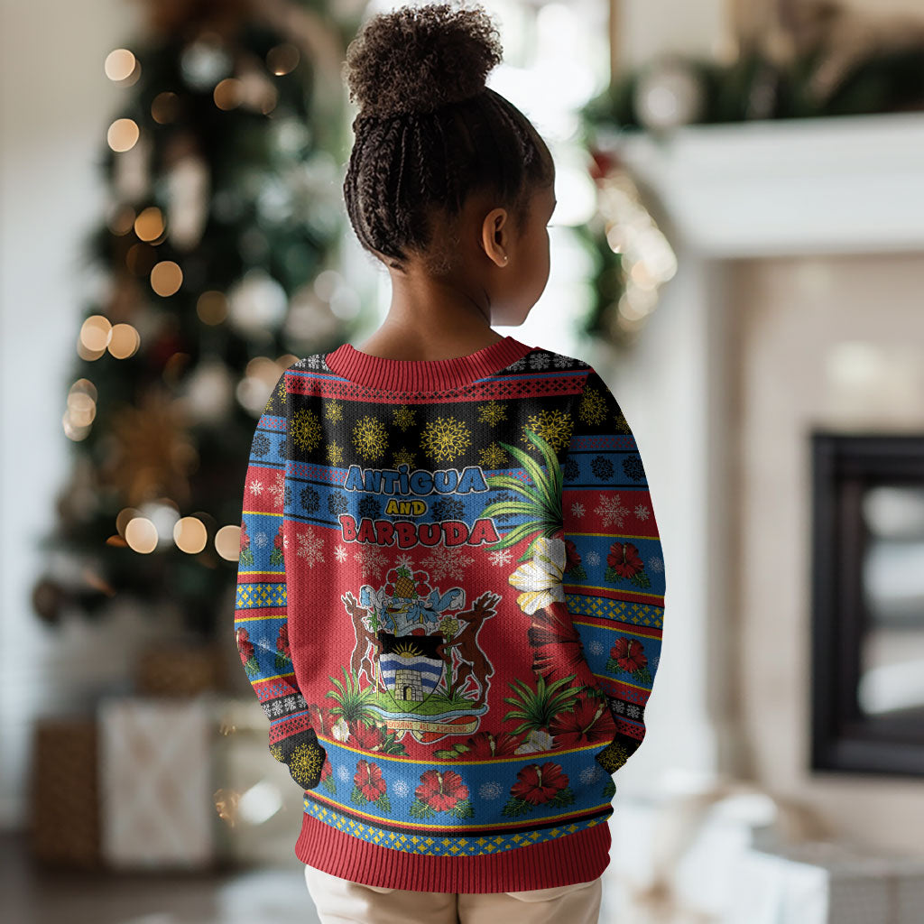 Afro-Antiguan and Barbudan Christmas Kid Ugly Christmas Sweater This Fallow Deer Needs A Beach Retreat