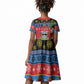 Afro-Antiguan and Barbudan Christmas Kid Short Sleeve Dress This Fallow Deer Needs A Beach Retreat