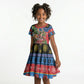 Afro-Antiguan and Barbudan Christmas Kid Short Sleeve Dress This Fallow Deer Needs A Beach Retreat