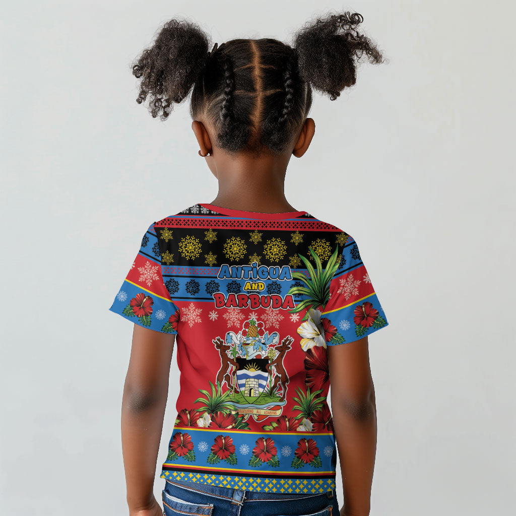 Afro-Antiguan and Barbudan Christmas Kid T shirt This Fallow Deer Needs A Beach Retreat
