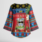 Afro-Antiguan and Barbudan Christmas Kimono Sleeve Blouse This Fallow Deer Needs A Beach Retreat