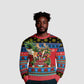 Afro-Antiguan and Barbudan Christmas Ugly Christmas Sweater This Fallow Deer Needs A Beach Retreat