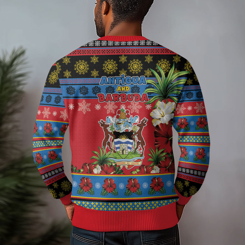 Afro-Antiguan and Barbudan Christmas Ugly Christmas Sweater This Fallow Deer Needs A Beach Retreat