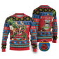 Afro-Antiguan and Barbudan Christmas Ugly Christmas Sweater This Fallow Deer Needs A Beach Retreat