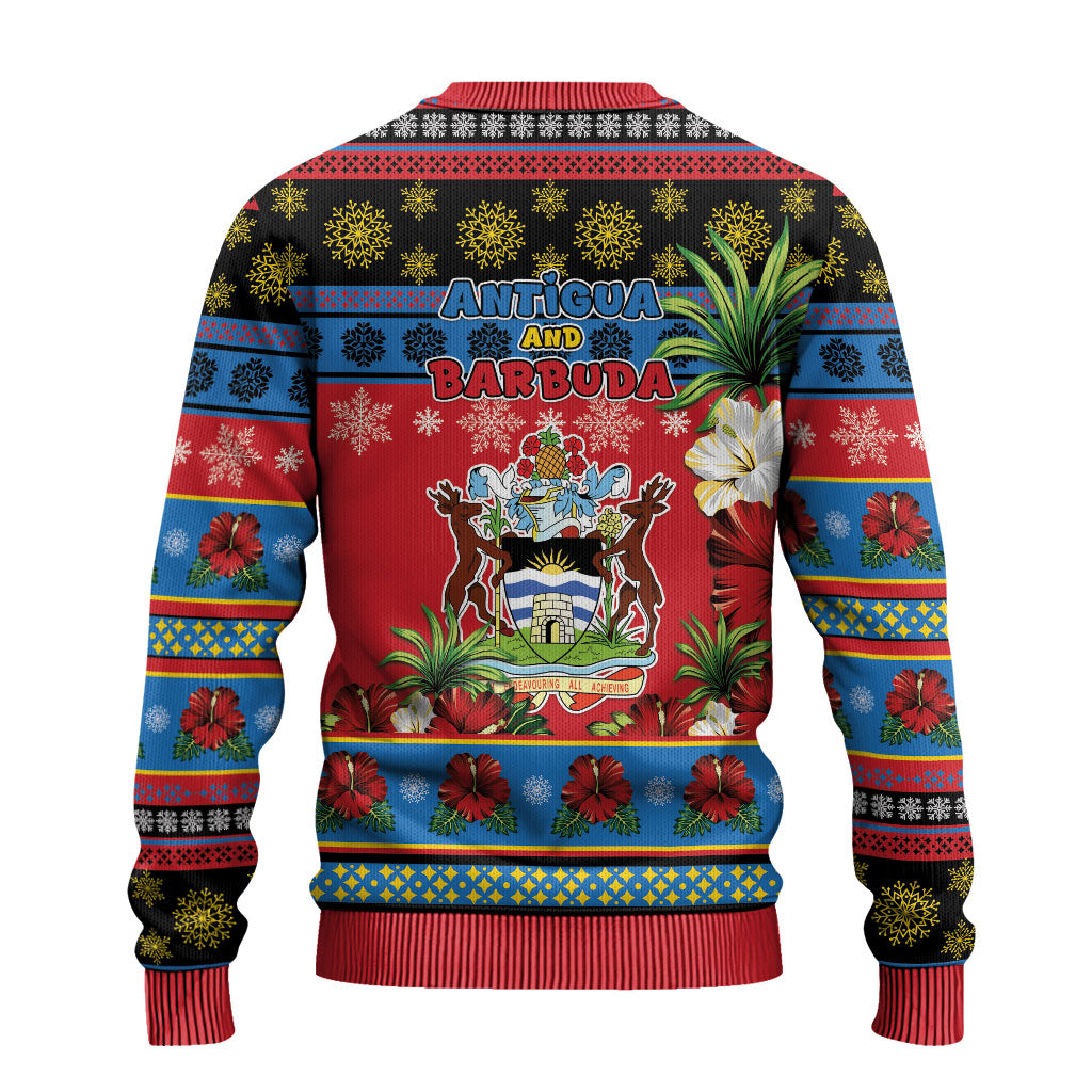 Afro-Antiguan and Barbudan Christmas Ugly Christmas Sweater This Fallow Deer Needs A Beach Retreat
