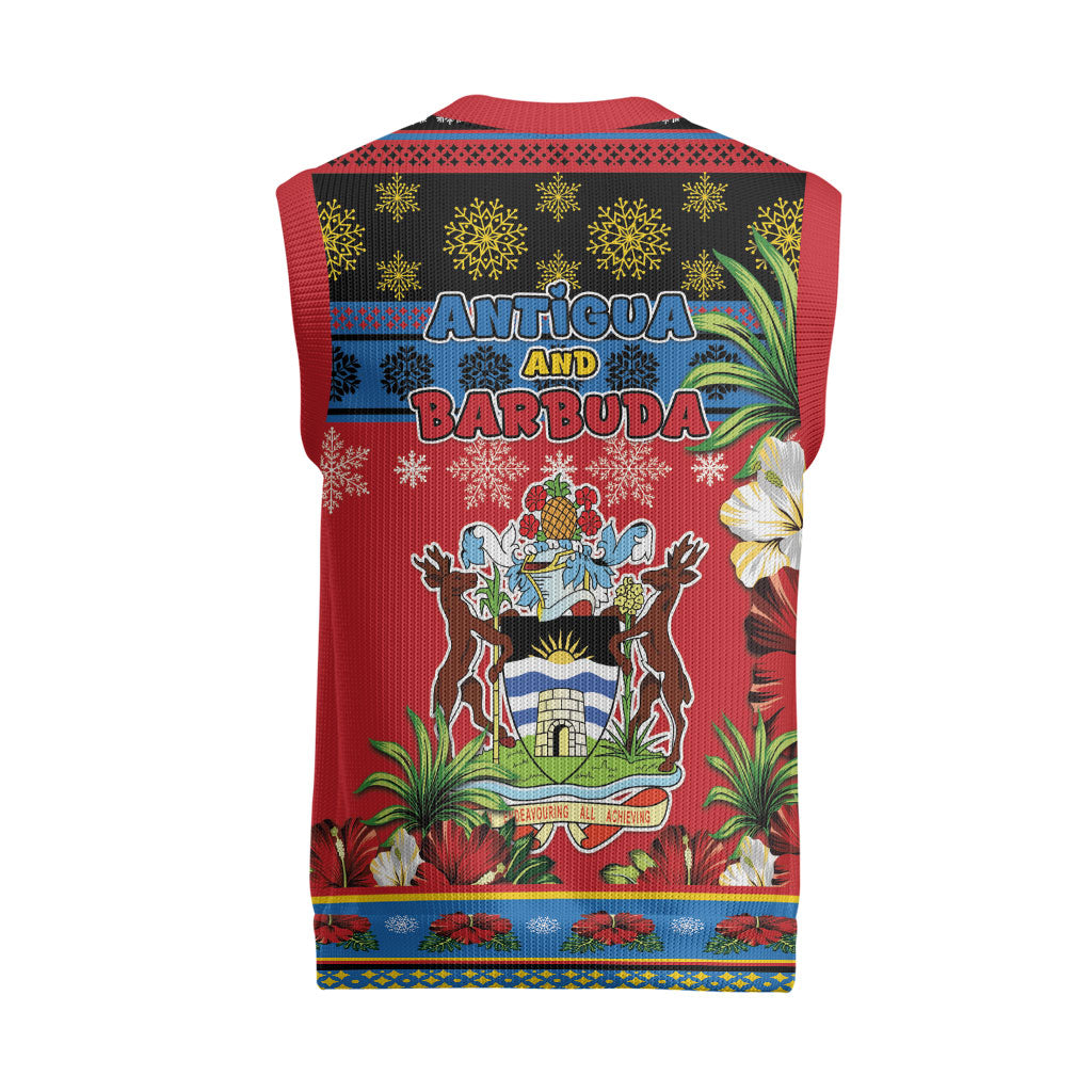 Afro-Antiguan and Barbudan Christmas Knitted V-Neck Vest This Fallow Deer Needs A Beach Retreat