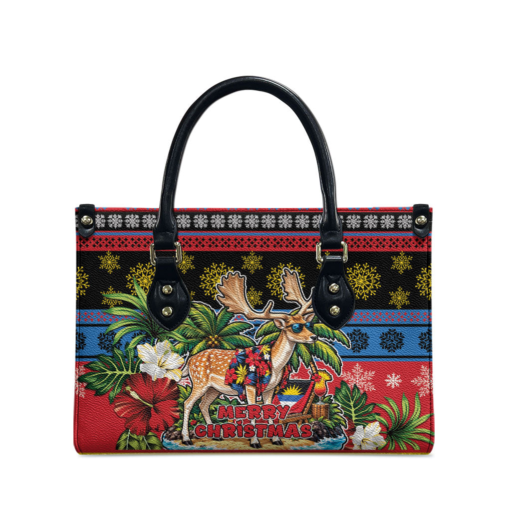 Afro-Antiguan and Barbudan Christmas Leather Bag This Fallow Deer Needs A Beach Retreat