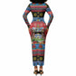 Afro-Antiguan and Barbudan Christmas Long Sleeve Bodycon Dress This Fallow Deer Needs A Beach Retreat