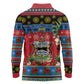 Afro-Antiguan and Barbudan Christmas Long Sleeve Polo Shirt This Fallow Deer Needs A Beach Retreat