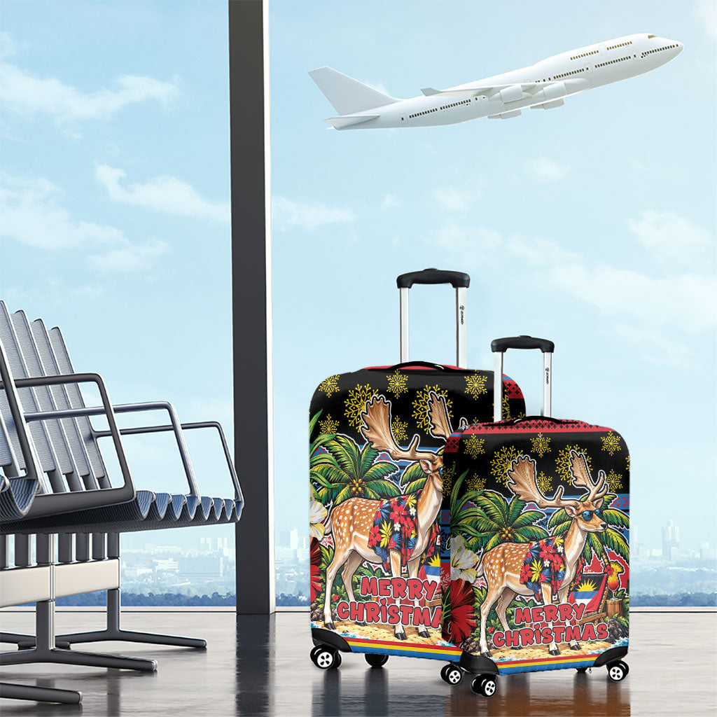 Afro-Antiguan and Barbudan Christmas Luggage Cover This Fallow Deer Needs A Beach Retreat