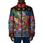 Afro-Antiguan and Barbudan Christmas Padded Jacket This Fallow Deer Needs A Beach Retreat
