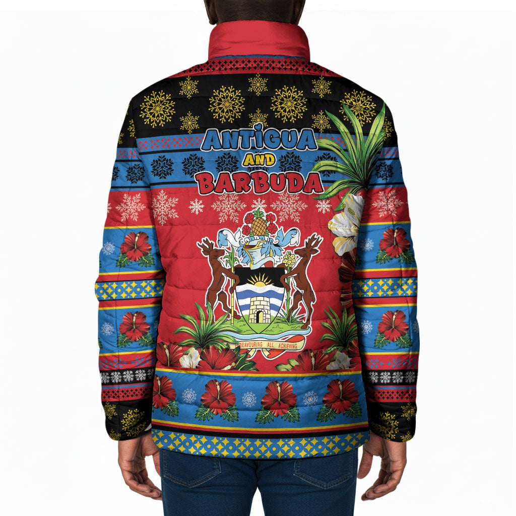 Afro-Antiguan and Barbudan Christmas Padded Jacket This Fallow Deer Needs A Beach Retreat