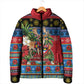Afro-Antiguan and Barbudan Christmas Padded Jacket This Fallow Deer Needs A Beach Retreat