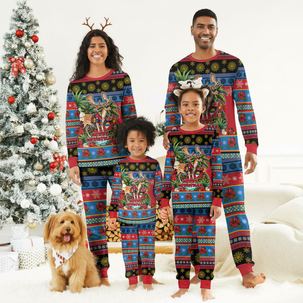 Afro-Antiguan and Barbudan Christmas Pajama Set This Fallow Deer Needs A Beach Retreat