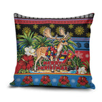Afro-Antiguan and Barbudan Christmas Pillow Cover This Fallow Deer Needs A Beach Retreat