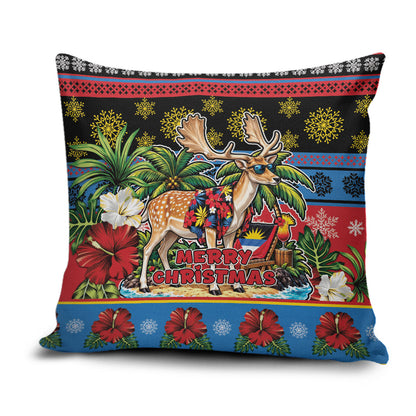 Afro-Antiguan and Barbudan Christmas Pillow Cover This Fallow Deer Needs A Beach Retreat