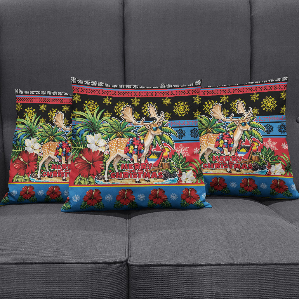 Afro-Antiguan and Barbudan Christmas Pillow Cover This Fallow Deer Needs A Beach Retreat