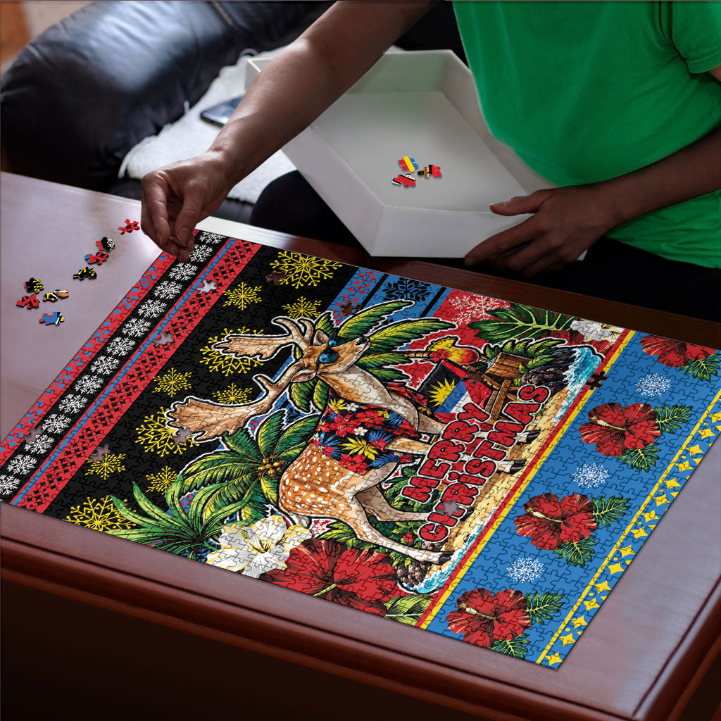 Afro-Antiguan and Barbudan Christmas Puzzle This Fallow Deer Needs A Beach Retreat