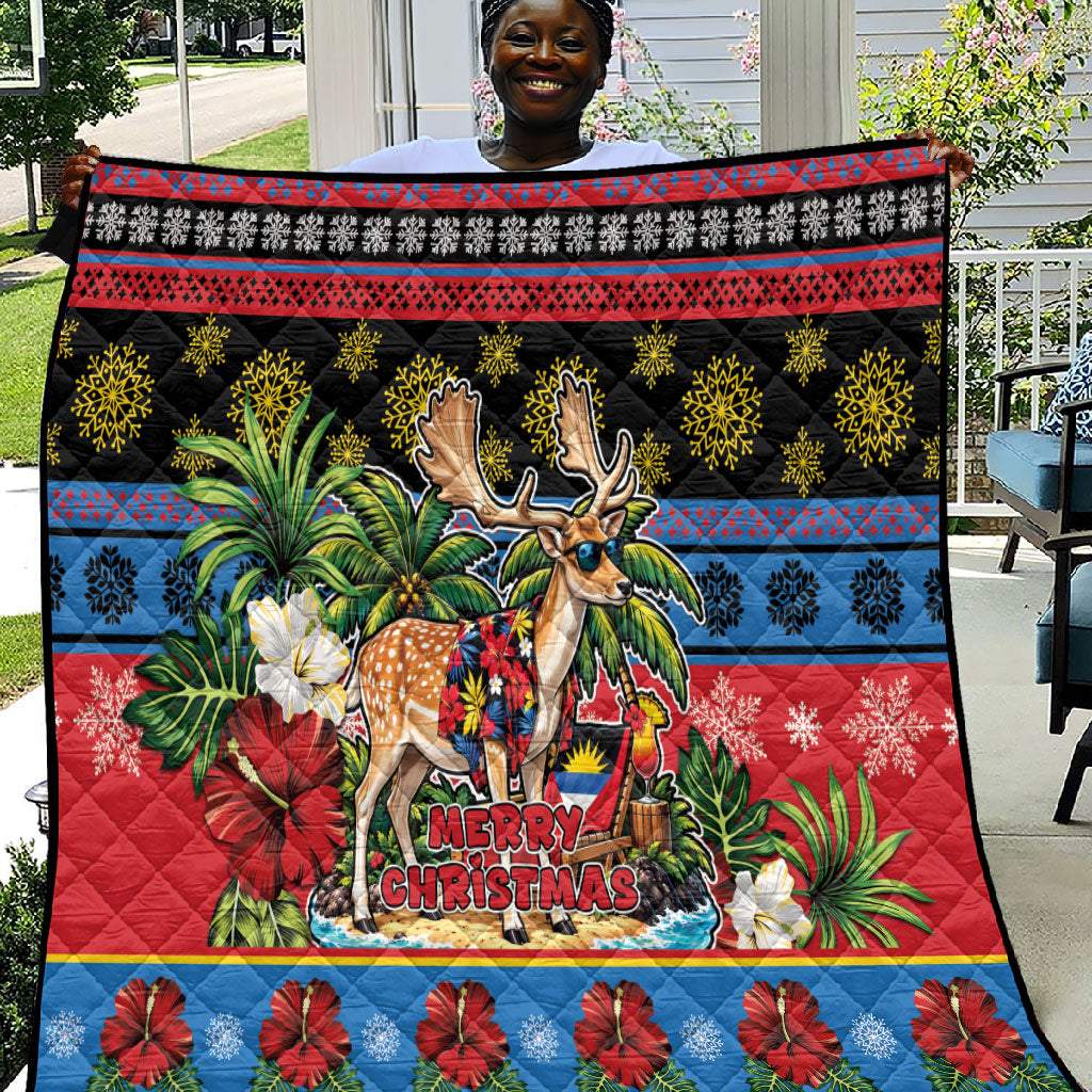 Afro-Antiguan and Barbudan Christmas Quilt This Fallow Deer Needs A Beach Retreat