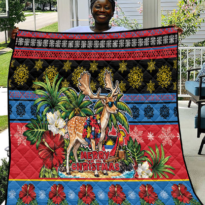 Afro-Antiguan and Barbudan Christmas Quilt This Fallow Deer Needs A Beach Retreat