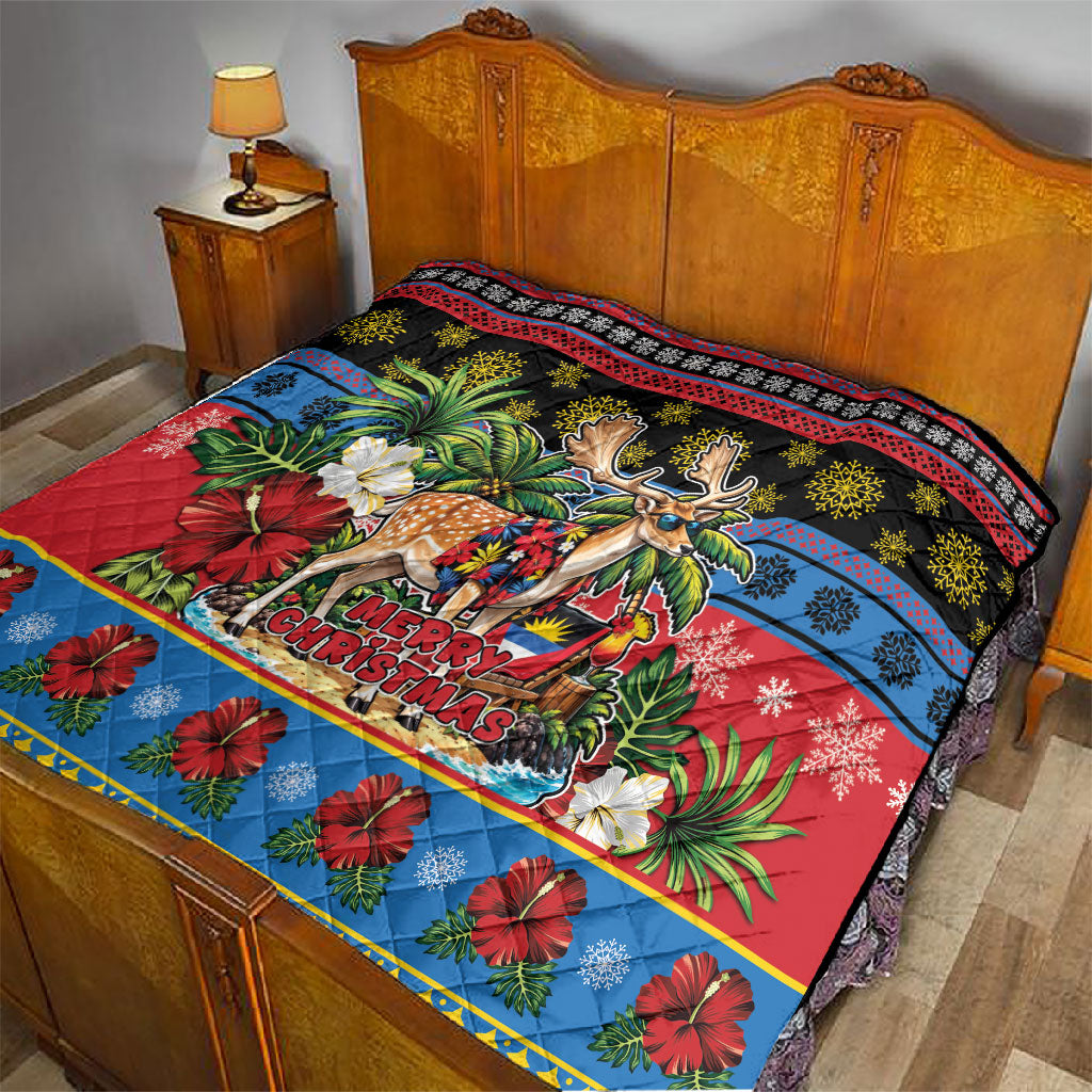 Afro-Antiguan and Barbudan Christmas Quilt This Fallow Deer Needs A Beach Retreat