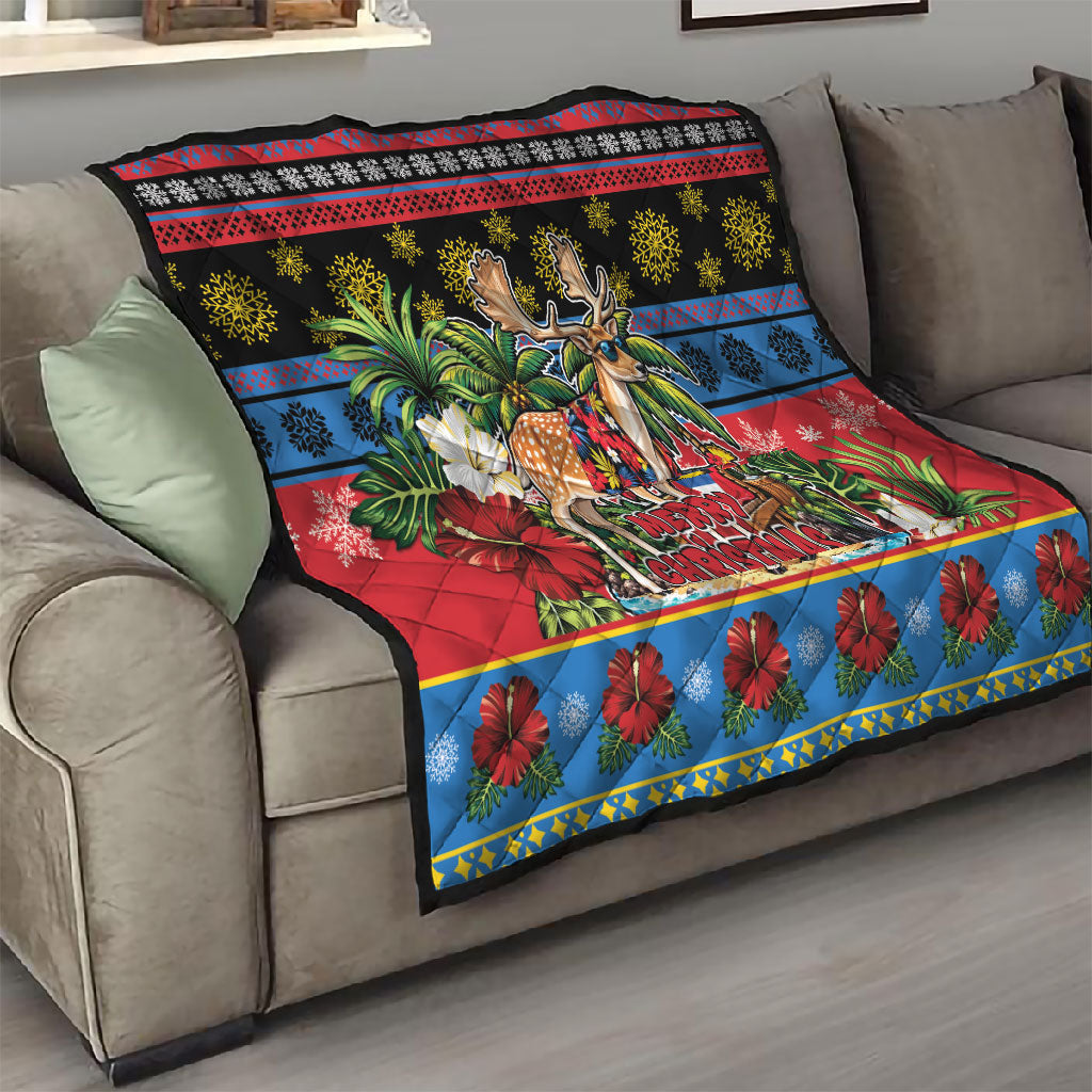 Afro-Antiguan and Barbudan Christmas Quilt This Fallow Deer Needs A Beach Retreat