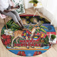 Afro-Antiguan and Barbudan Christmas Round Carpet This Fallow Deer Needs A Beach Retreat