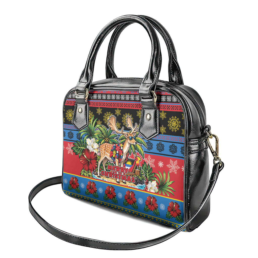 Afro-Antiguan and Barbudan Christmas Shoulder Handbag This Fallow Deer Needs A Beach Retreat