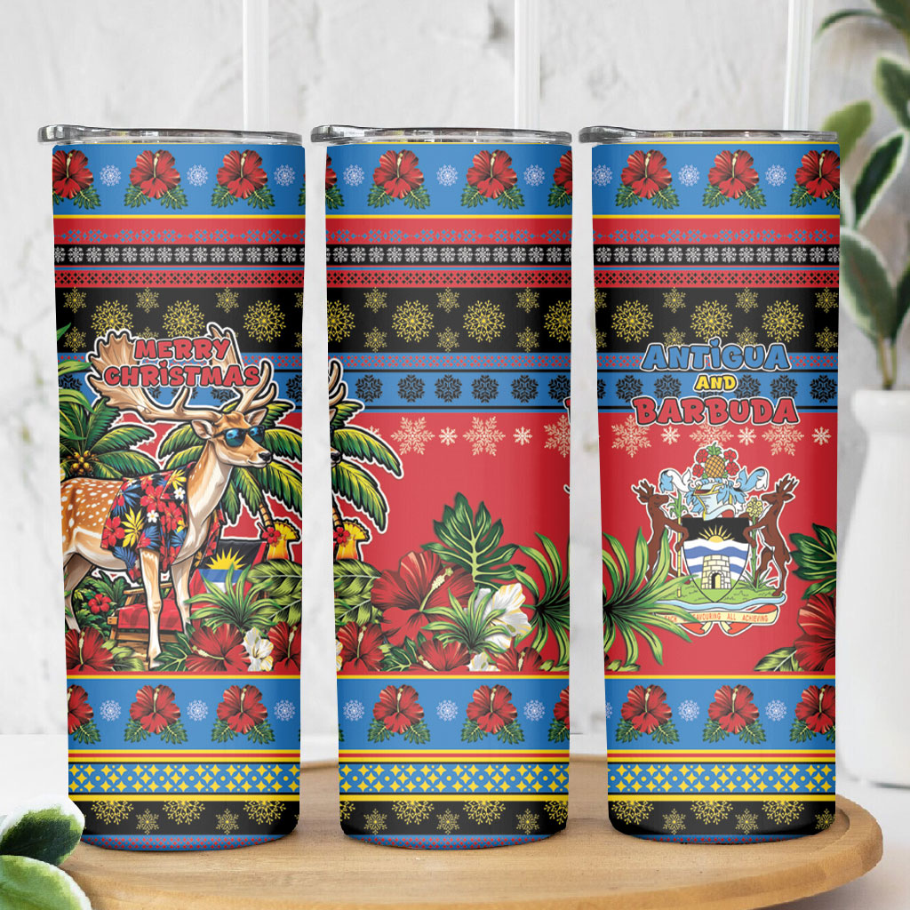 Afro-Antiguan and Barbudan Christmas Skinny Tumbler This Fallow Deer Needs A Beach Retreat