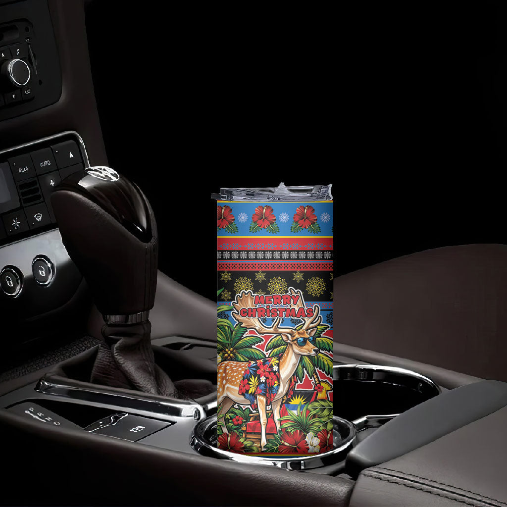 Afro-Antiguan and Barbudan Christmas Skinny Tumbler This Fallow Deer Needs A Beach Retreat