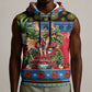 Afro-Antiguan and Barbudan Christmas Sleeveless Hoodie This Fallow Deer Needs A Beach Retreat