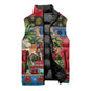 Afro-Antiguan and Barbudan Christmas Sleeveless Puffer Jacket This Fallow Deer Needs A Beach Retreat