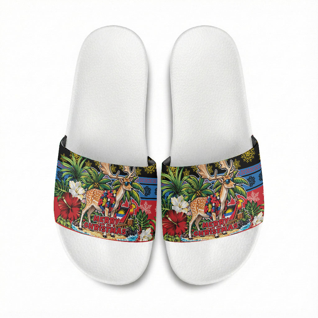 Afro-Antiguan and Barbudan Christmas Slide Sandals This Fallow Deer Needs A Beach Retreat