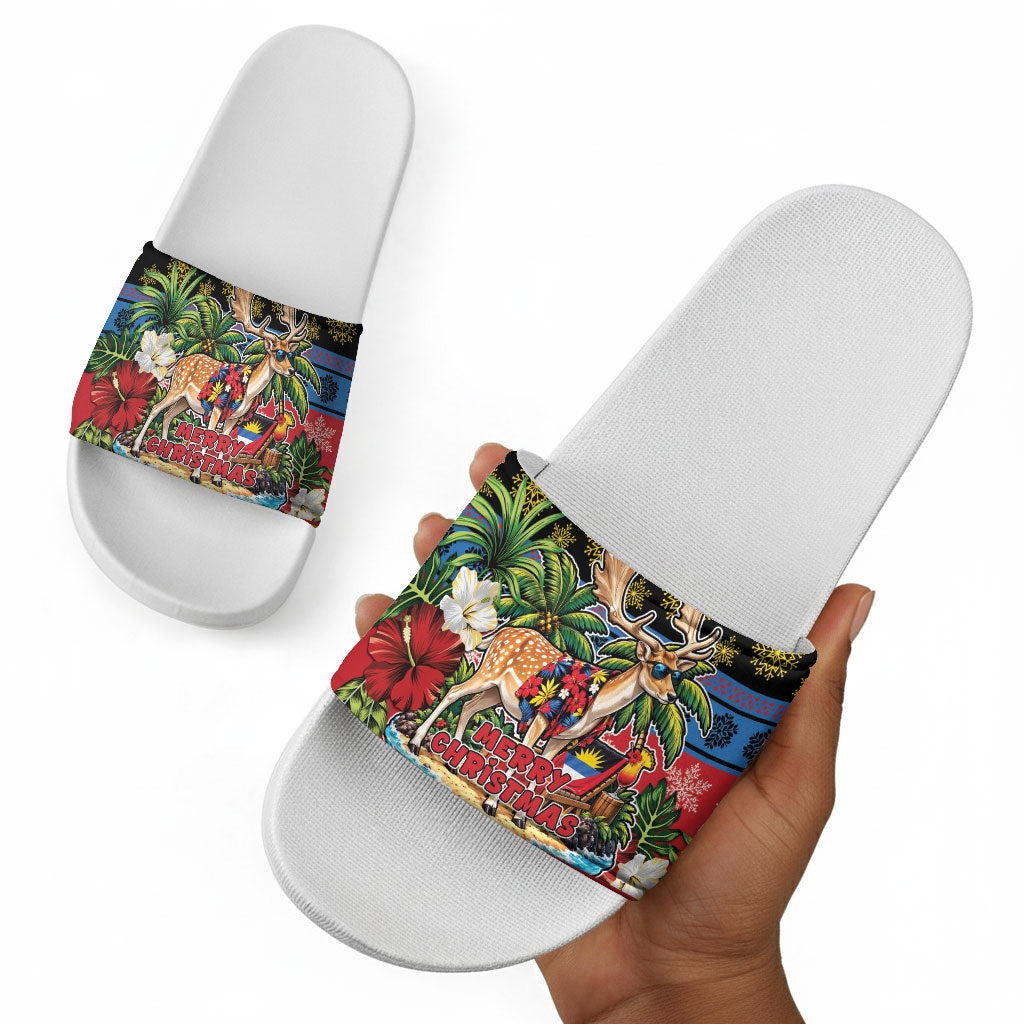 Afro-Antiguan and Barbudan Christmas Slide Sandals This Fallow Deer Needs A Beach Retreat