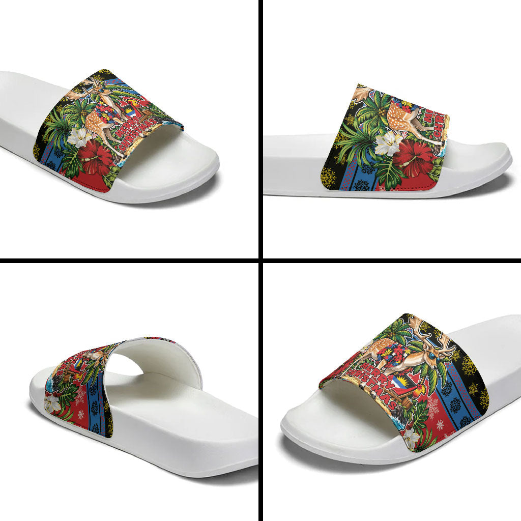 Afro-Antiguan and Barbudan Christmas Slide Sandals This Fallow Deer Needs A Beach Retreat