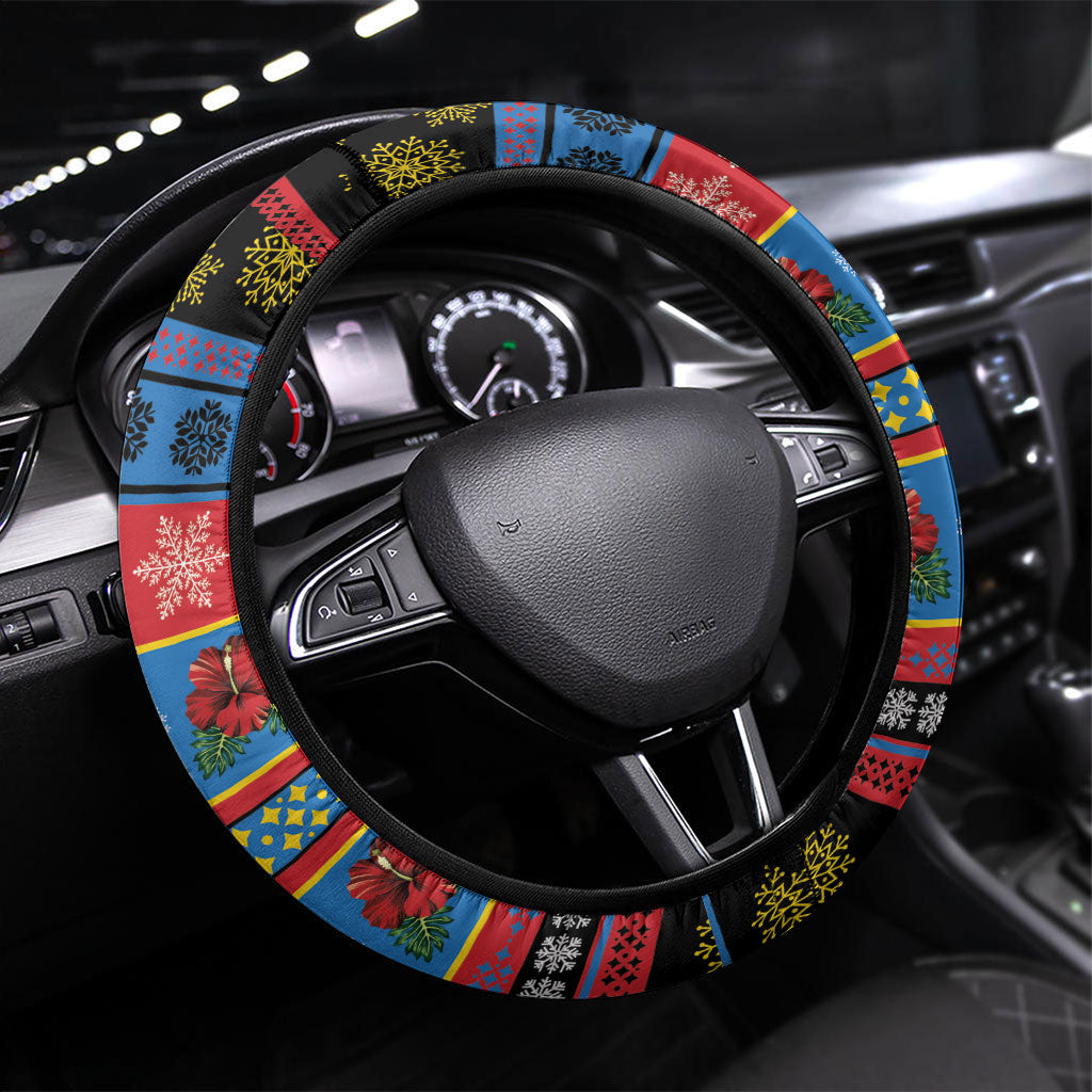 Afro-Antiguan and Barbudan Christmas Steering Wheel Cover This Fallow Deer Needs A Beach Retreat